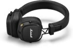 marshall major iv wireless headphones, 80+ hours playtime, wireless charging, foldable design