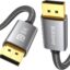 displayport to displayport metal cable – 4k support