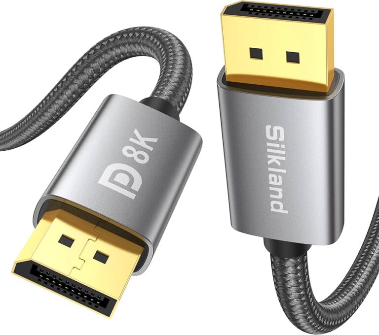 displayport to displayport metal cable – 4k support
