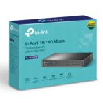 tp‑link tl‑sf1009p 9 port desktop poe+ switch 8 porta poe+ 10/100mbps