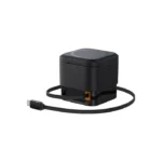 baseus magpro 2 in 1 magnetic wireless charger stand 25w, 15w fast charging, usb c retractable