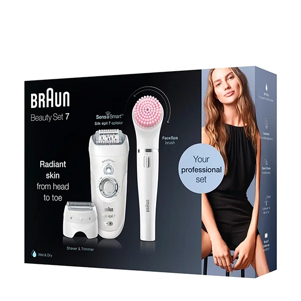 braun beauty set 7 – set i plotë për kujdesin e fytyrës dhe trupit