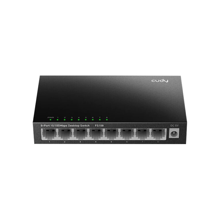cudy 8 port 10/100mbps fast ethernet desktop switch plug & play