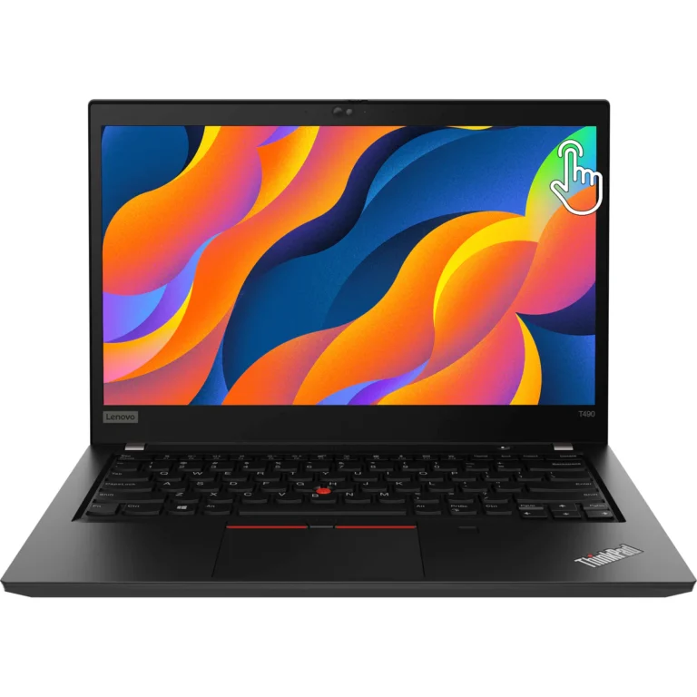 lenovo thinkpad t490 14,1" fhd touchscreen business laptop – intel i5 gen8, 16gb ram, 256gb ssd