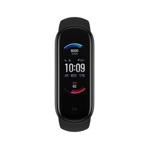 amazfit band 5 fitness tracker, 1.1” amoled, spo₂, 15d battery, new