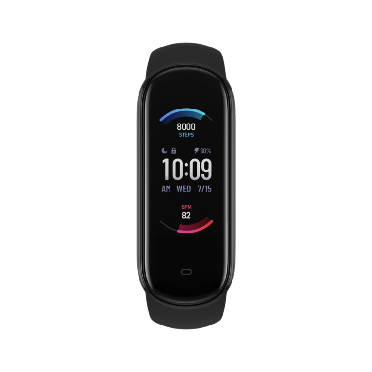 amazfit band 5 fitness tracker, 1.1” amoled, spo₂, 15d battery, new