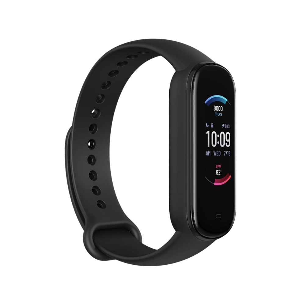 amazfit band 5 fitness tracker, 1.1” amoled, spo₂, 15d battery, new