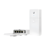 nanoswitch outdoor 4 port poe passthrough switch, ethernet, ip65, 10/100/1000 mbps