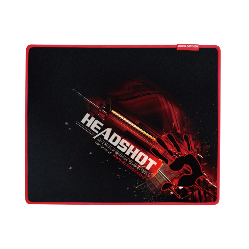 bloody b‑070 smooth surface gaming mouse pad, large, smooth textile surface, anti‑slip rubber base