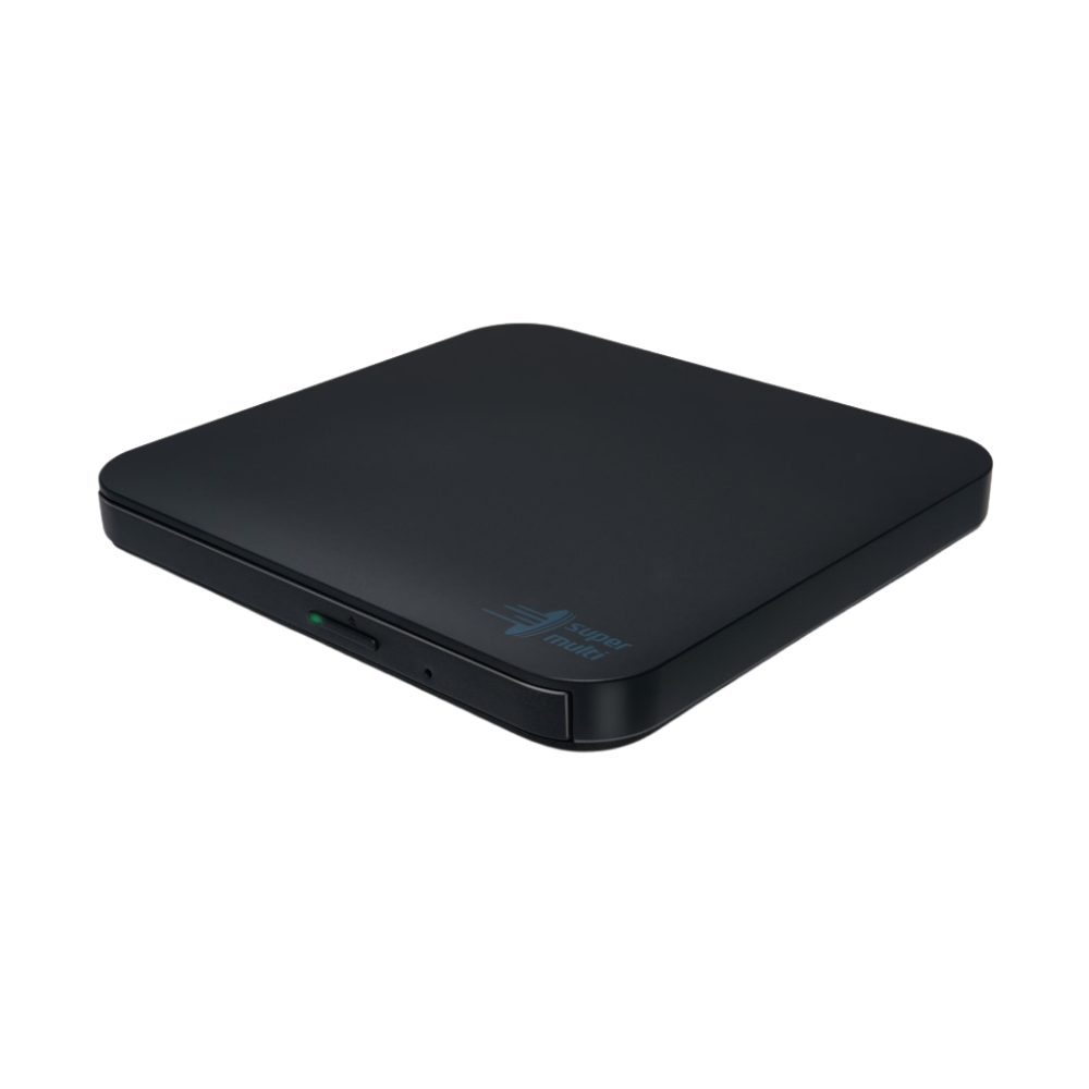 hl data storage slim portable dvd writer, mac & windows compatible, thin & lightweight, dvd/cd read & write