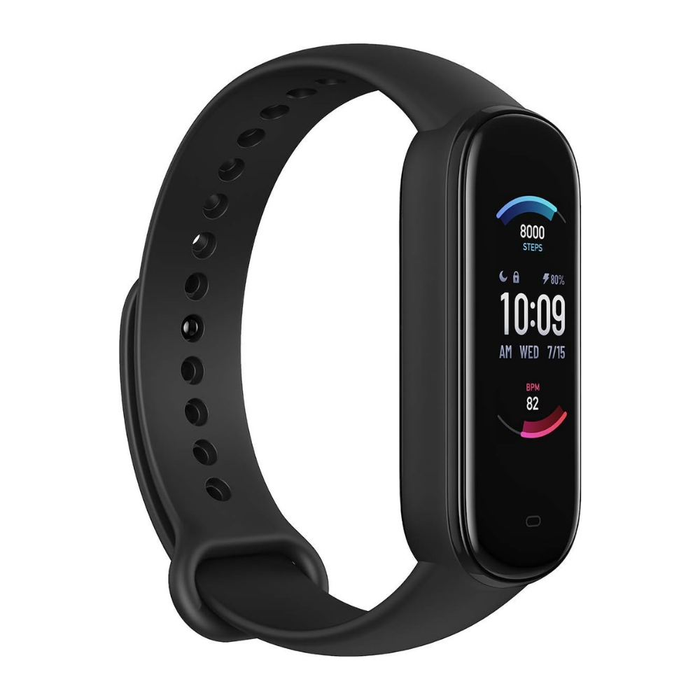 amazfit band 5 fitness tracker, 1.1” amoled, spo₂, 15d battery, new