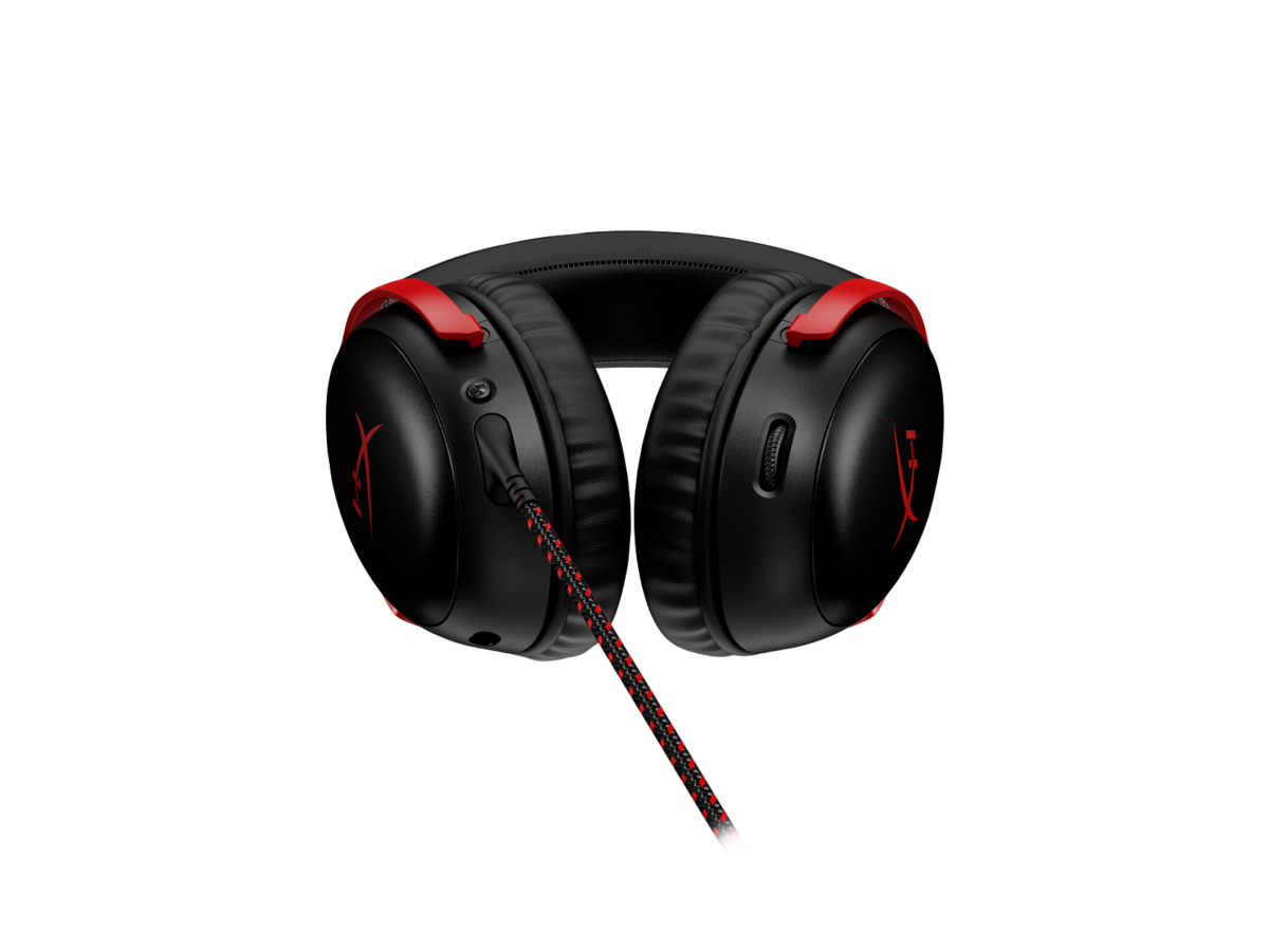 hyperx cloud iii 3.5 mm/usb headset, over‑ear, dts 3d, 53 mm driver, noise‑cancelling mikrofon, pc/ps/xbox/mobile