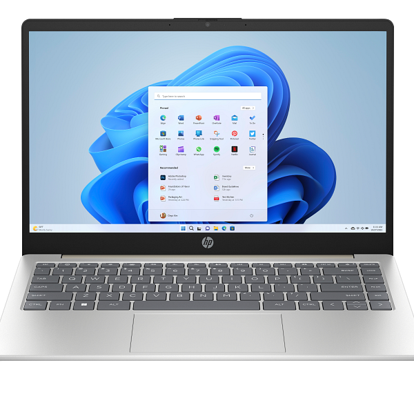 hp 14 em0002 14" hd buisness laptop, athlon silver 7120u, 4gb ram, 128gb ssd nvme, amd radeon graphics, win11, new