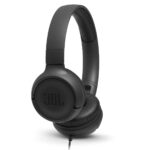 jbl tune 500 on ear wired headphones, 32mm drivers, jbl pure bass sound, 20hz–20khz, foldable design, 3.5mm jack, built in mic