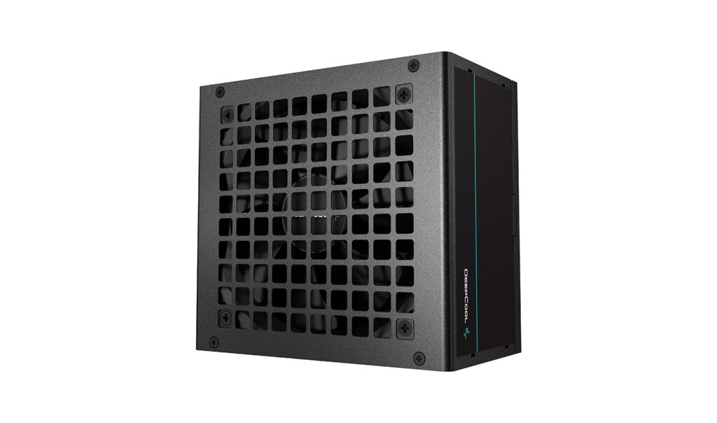 deepcool pf750 atx power supply, 80plus efficiency, 120mm fan, 230v eu, 100 500m, 150x140x86mm
