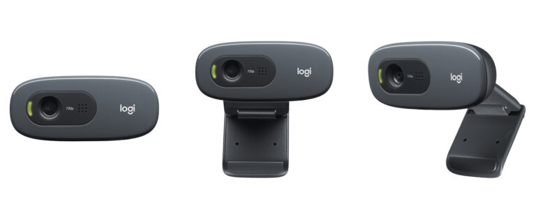 logitech c270 hd webcam 720p me mikrofon të integruar për video thirrje dhe streaming