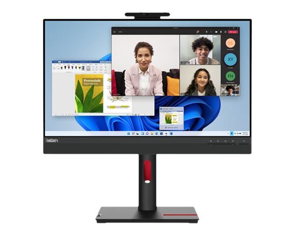 lenovo thinkcentre tiny in one gen 5 21.5" fhd touchscreen professional monitor, 4ms, 60hz, hdmi, displayport, usb hub, webcam, new
