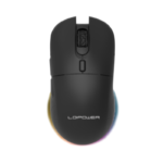lc power lc m900b b w wireless gaming mouse, usb c, rgb lighting, programmable buttons
