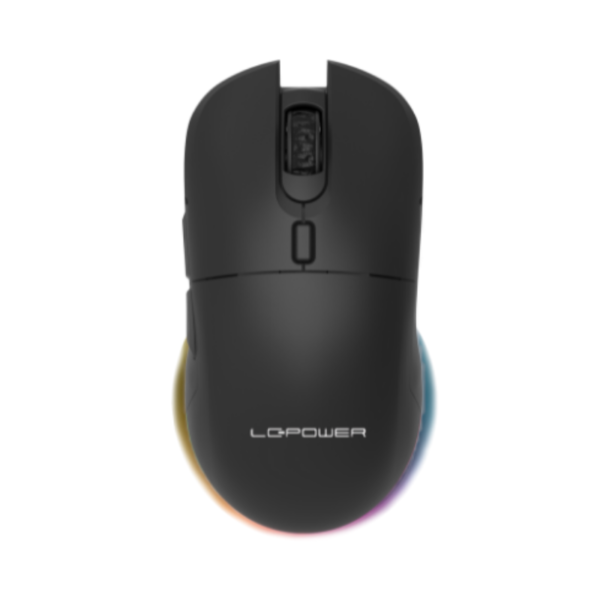 lc power lc m900b b w wireless gaming mouse, usb c, rgb lighting, programmable buttons