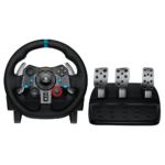 logitech g29 driving force racing wheel set gaming timon+pedale, playstation 5/4/3/pc