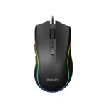 philips momentum gaming mouse, 3600 dpi, 7 programmable buttons, rgb lighting