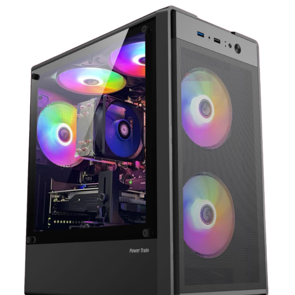 zer lon gaming pc, intel i7, 16gb ram, 1tb ssd nvme, nvidia rtx 1050ti 4gb, new