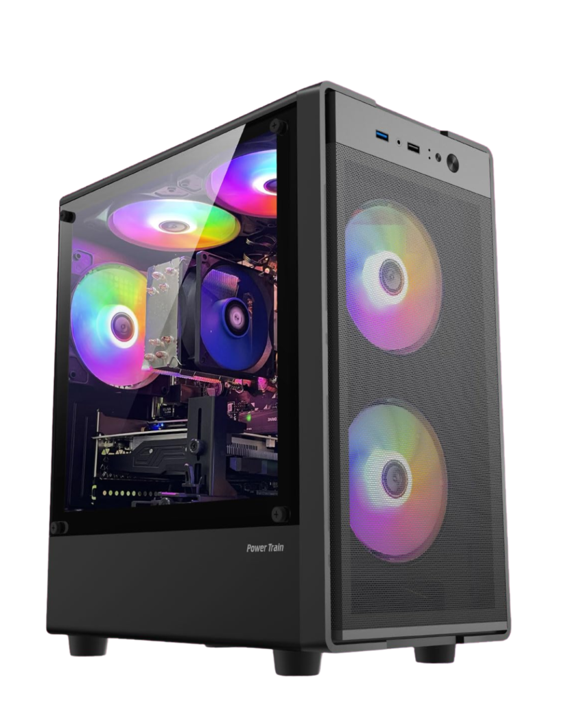 zer lon gaming pc, intel i7, 16gb ram, 1tb ssd nvme, nvidia rtx 1050ti 4gb, new