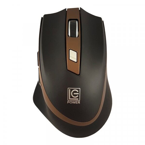 lc‑power m719bw wireless optical mouse, 800–1600 dpi, 6 buttons, ergonomic design
