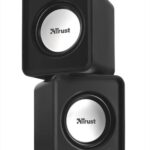 trust leto 2.0 stereo speakers, 6w, aux 3.5mm, usb power, new