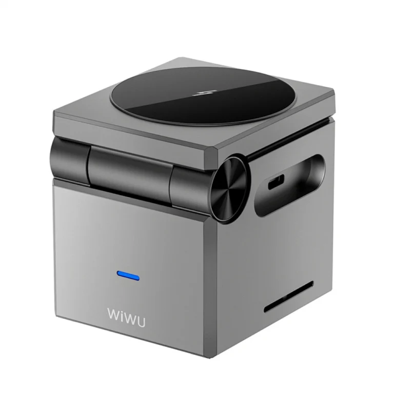 small square 3n1 wireless fast charger, 15w, për telefon/smartwatch/earbuds, new