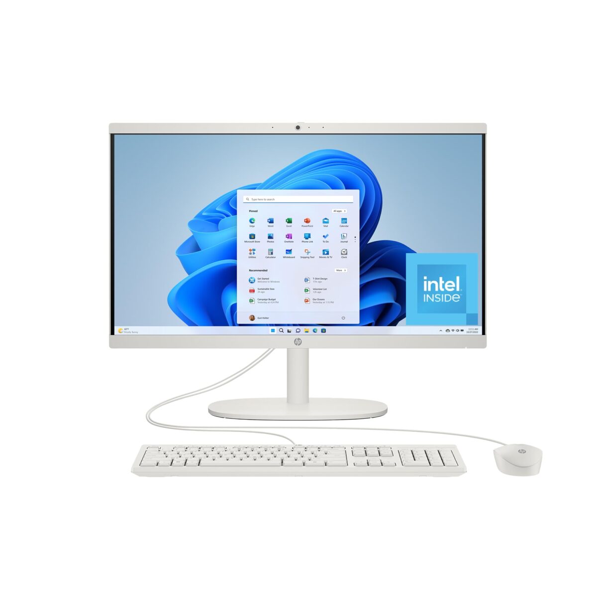 hp tpc 1053 22 22" fhd business aio, celeron j4025, 8 gb ram, 128 gb ssd, new