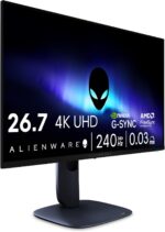 alienware aw2725q 27" 4k qd oled gaming monitor, 240hz, 99% dci p3, g sync/freesync premium pro, new