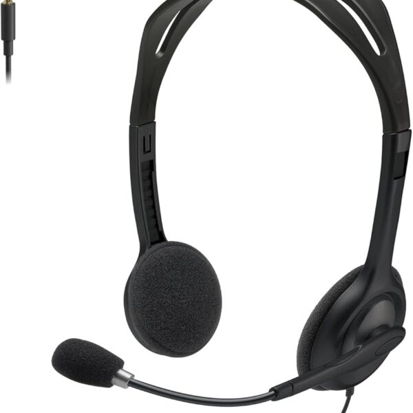 logitech h111 stereo headset, 3.5mm, + mikrofon, new