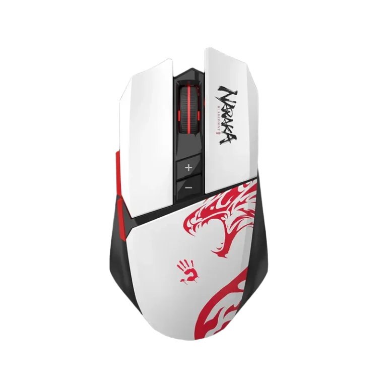 bloody r36 ultra wireless & wired gaming mouse, adjustable 100–12,000 dpi, dual mode, 75 hour battery, rgb customizable
