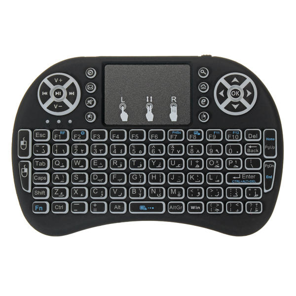 backlit mini keyboard + mouse wireless combo, portable, multi device, new