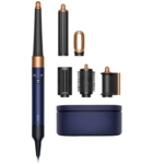 dyson airwrap i.d.™ hs08 prussian blue, multi styler dhe tharëse profesionale për flokë me teknologjinë coanda airflow, i.d. curl™ sistem inteligjent, kontroll inteligjent i nxehtësisë dhe lidhje smart bluetooth, new