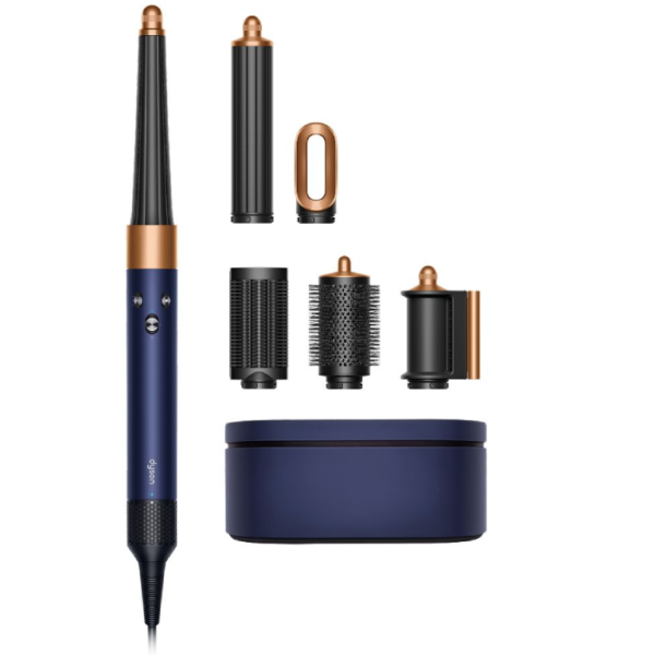 dyson airwrap i.d.™ hs08 prussian blue, multi styler dhe tharëse profesionale për flokë me teknologjinë coanda airflow, i.d. curl™ sistem inteligjent, kontroll inteligjent i nxehtësisë dhe lidhje smart bluetooth, new