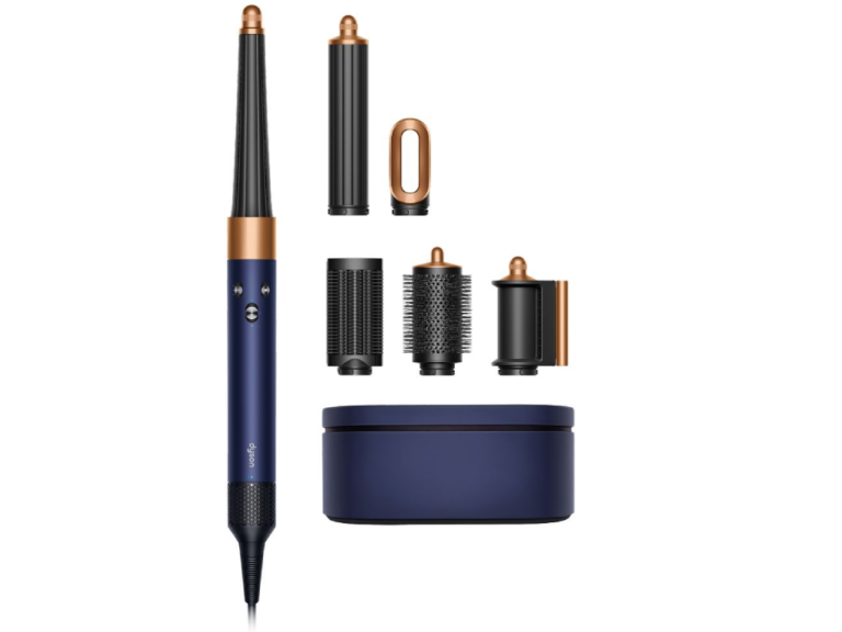 dyson airwrap i.d.™ hs08 prussian blue, multi styler dhe tharëse profesionale për flokë me teknologjinë coanda airflow, i.d. curl™ sistem inteligjent, kontroll inteligjent i nxehtësisë dhe lidhje smart bluetooth, new