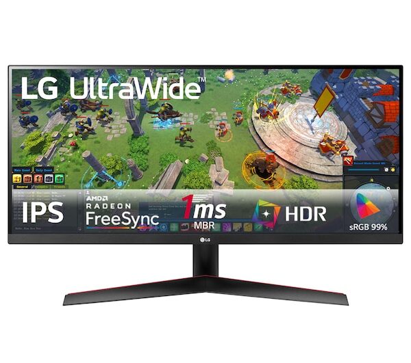 lg 29wp60g 29” 2k fhd ultrawide monitor, 75hz, hdr10/freesync, new