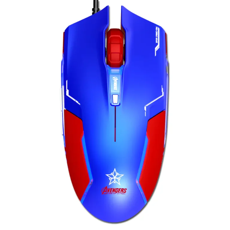 marvel avengers ems 613 bl gaming mouse, usb wired, new