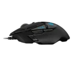 logitech g502 hero optical gaming mouse, 100–25,600 dpi, dual mode scroll wheel, 11 buttons, ergonomic design
