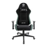 green lion gaming chair, ergonomic design, adjustable height, lumbar support, steel base, new