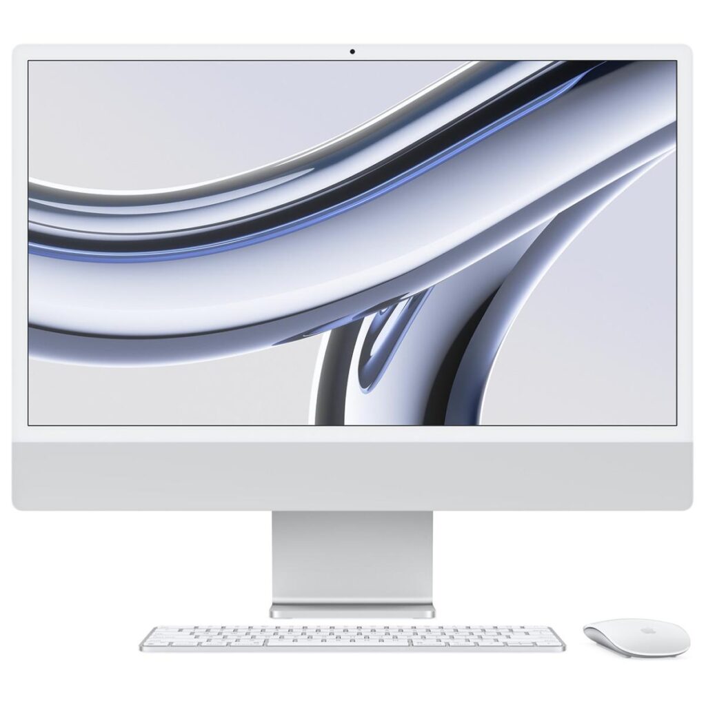 apple imac 2021 24" 4.5k retina aio, apple m1, 8gb memory, 256gb ssd nvme, 7 core gpu