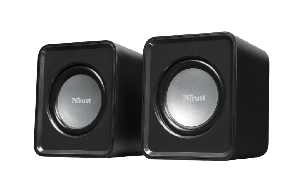 trust leto 2.0 stereo speakers, 6w, aux 3.5mm, usb power, new