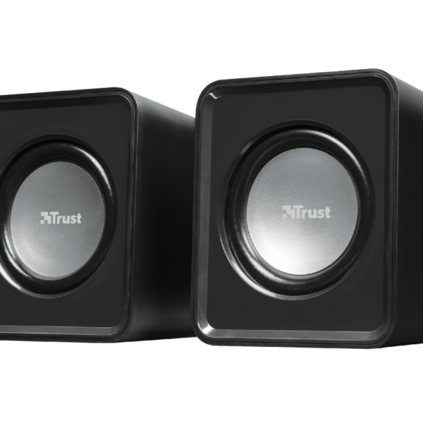 trust leto 2.0 stereo speakers, 6w, aux 3.5mm, usb power, new