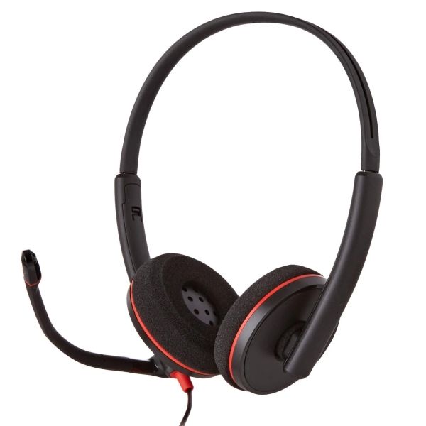 poly blackwire c3220 wired stereo headset, usb, noise cancelling microphone