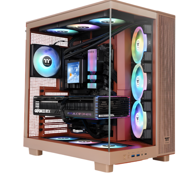 thermaltake view 380 xl tg gaming pc, intel i9 gen14, 32gb ddr5, 1tb ssd nvme, rtx 5070ti/16gb, new