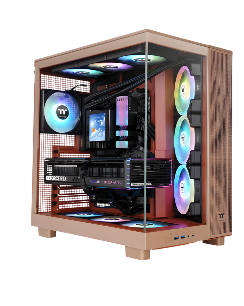 thermaltake view 380 xl tg gaming pc, intel i9 gen14, 32gb ddr5, 1tb ssd nvme, rtx 5070ti/16gb, new