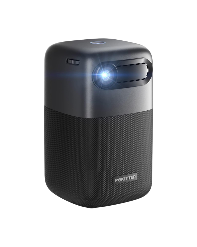 pokitter pod mini smart projector, fhd 1080p, android tv, wi fi/bluetooth, auto focus, new