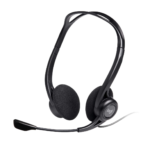 logitech 960 usb headset stereo audio, noise cancelling mic, usb a, new